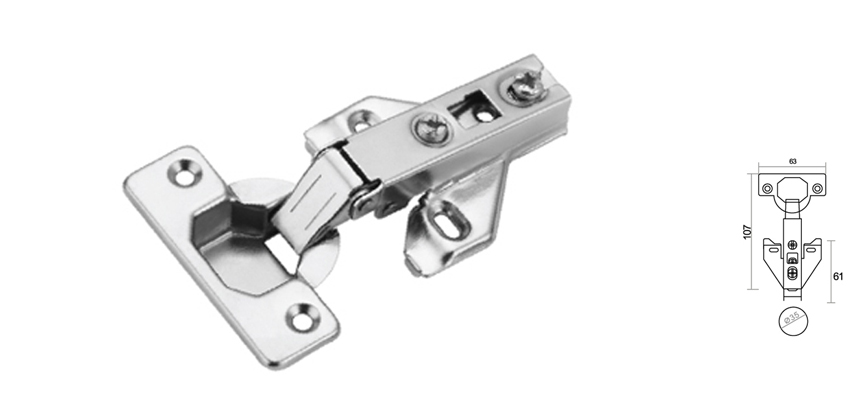Concealed Hinge，Two way,Airplane Fixing base,steel,Slide on